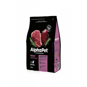 ALPHAPET SUPERPREMIUM С говядиной и печенью для взрослых кошек
